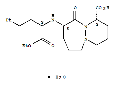 6H-Pyridazino[1,2-a][1,2]diazepine-1-carboxylicacid, 9-[[(1S)-1-(ethoxycarbonyl)-3-phenylpropyl]amino]octahydro-10-oxo-,hydrate (1:1), (1S,9S)-