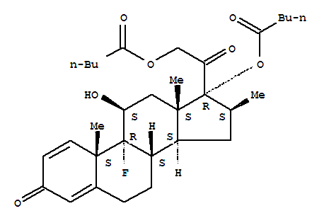 Pregna-1,4-diene-3,20-dione,9-fluoro-11-hydroxy-16-methyl-17,21-bis[(1-oxopentyl)oxy]-, (11b,16b)-