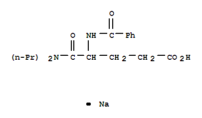 sodium,4-benzamido-5-(dipropylamino)-5-oxopentanoate