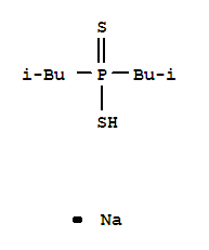 Phosphinodithioic acid,P,P-bis(2-methylpropyl)-, sodium salt (1:1)