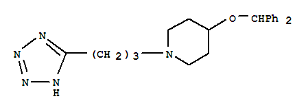 4-benzhydryloxy-1-[3-(2H-tetrazol-5-yl)propyl]piperidine
