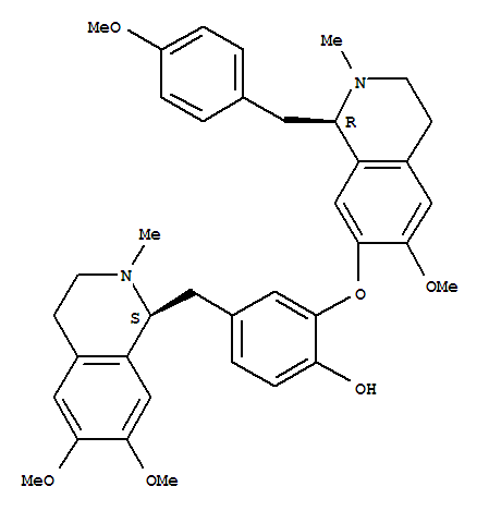 Phenol,4-[[(1S)-1,2,3,4-tetrahydro-6,7-dimethoxy-2-methyl-1-isoquinolinyl]methyl]-2-[[(1R)-1,2,3,4-tetrahydro-6-methoxy-1-[(4-methoxyphenyl)methyl]-2-methyl-7-isoquinolinyl]oxy]-