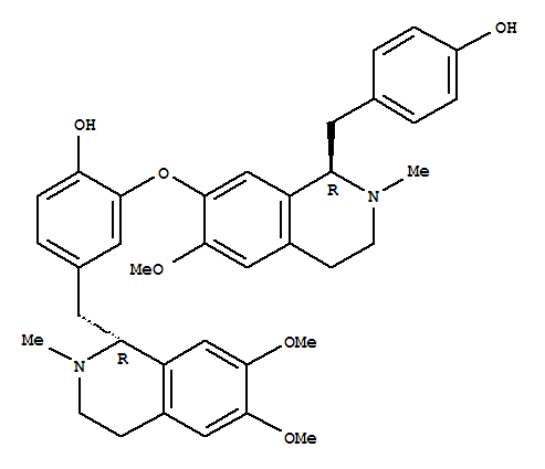 Phenol,4-[[(1R)-1,2,3,4-tetrahydro-6,7-dimethoxy-2-methyl-1-isoquinolinyl]methyl]-2-[[(1R)-1,2,3,4-tetrahydro-1-[(4-hydroxyphenyl)methyl]-6-methoxy-2-methyl-7-isoquinolinyl]oxy]-