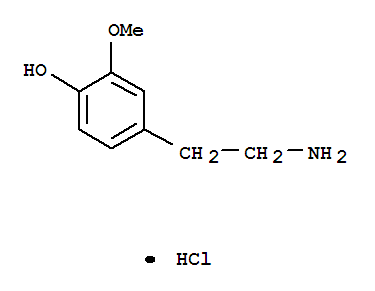 Phenol,4-(2-aminoethyl)-2-methoxy-, hydrochloride (1:1)