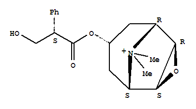 3-Oxa-9-azoniatricyclo[3.3.1.02,4]nonane,7-[(2S)-3-hydroxy-1-oxo-2-phenylpropoxy]-9,9-dimethyl-, (1a,2b,4b,5a,7b)-