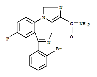 4H-Imidazo[1,5-a][1,4]benzodiazepine-3-carboxamide,6-(2-bromophenyl)-8-fluoro-