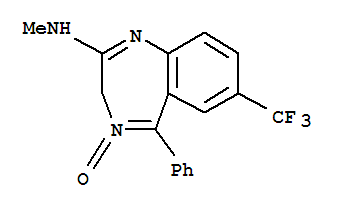 3H-1,4-Benzodiazepin-2-amine,N-methyl-5-phenyl-7-(trifluoromethyl)-, 4-oxide