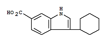 1H-Indole-6-carboxylicacid, 3-cyclohexyl-