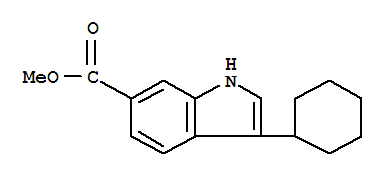 1H-Indole-6-carboxylicacid, 3-cyclohexyl-, methyl ester