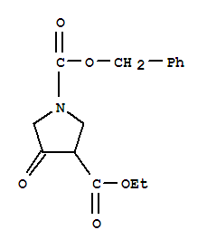 1,3-Pyrrolidinedicarboxylicacid, 4-oxo-, 3-ethyl 1-(phenylmethyl) ester