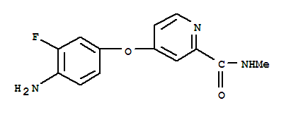 4-(4-氨基-3-氟苯氧基)吡啶-2-羧酸甲胺 产品图片