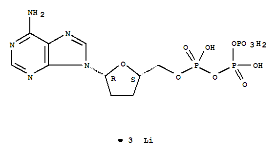Adenosine5'-(tetrahydrogen triphosphate), 2',3'-dideoxy-, trilithium salt (9CI)