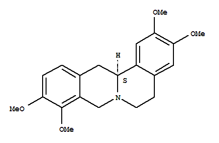 6H-Dibenzo[a,g]quinolizine,5,8,13,13a-tetrahydro-2,3,9,10-tetramethoxy-, (13aS)-