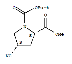 (2S,4S)-4-Cyano-1,2-pyrrolidinedicarboxylic acid 1-(tert-butyl) 2-methyl ester