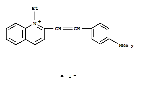 Quinolinium,2-[2-[4-(dimethylamino)phenyl]ethenyl]-1-ethyl-, iodide (1:1)