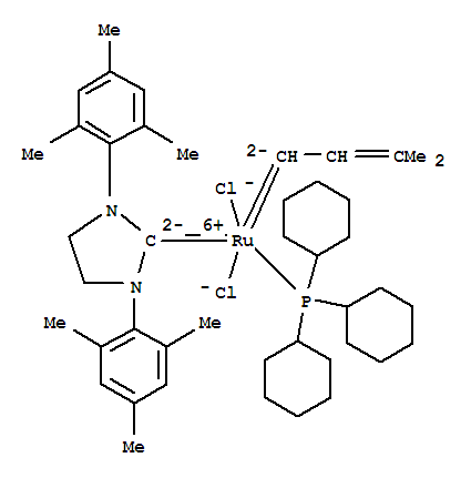 [1,3-bis(2,4,6-trimethylphenyl)imidazolidin-2-ylidene]-dichloro-(3-methylbut-2-enylidene)ruthenium,tricyclohexylphosphane