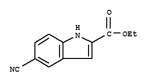 1H-Indole-2-carboxylicacid, 5-cyano-, ethyl ester
