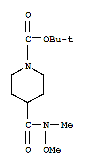 1-Piperidinecarboxylicacid, 4-[(methoxymethylamino)carbonyl]-, 1,1-dimethylethyl ester
