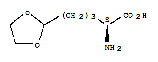 1,3-Dioxolane-2-pentanoicacid, a-amino-, (aS)-  