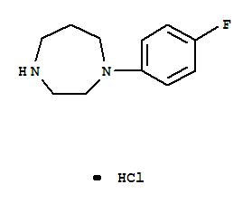1H-1,4-Diazepine,1-(4-fluorophenyl)hexahydro-, hydrochloride (1:1)