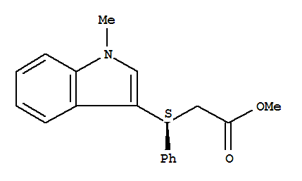 1H-Indole-3-propanoicacid, 1-methyl-b-phenyl-, methyl ester, (bS)-