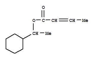 2-Butenoicacid, 1-cyclohexylethyl ester