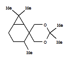 Spirobicyclo4.1.0heptane-2,5-1,3dioxane, 2,2,3,7,7-pentamethyl-, (1R,3S,6S)-rel-