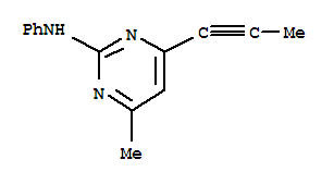 2-Pyrimidinamine,4-methyl-N-phenyl-6-(1-propyn-1-yl)-