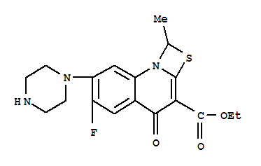 6-Fluoro-1-methyl-4-oxo-7(1-piperazinyl)-4H-(1,3)t...