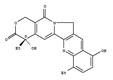 1H-Pyrano[3',4':6,7]indolizino[1,2-b]quinoline-3,14(4H,12H)-dione,4,7-diethyl-4,10-dihydroxy-, (S)- (9CI)