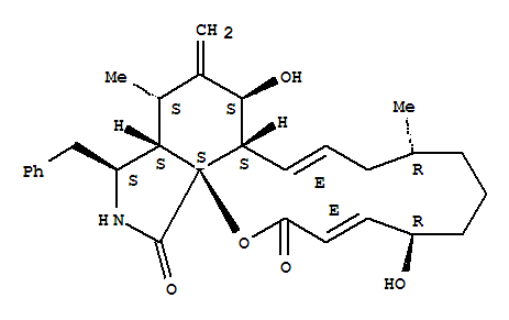 2H-Oxacyclotetradecino[2,3-d]isoindole-2,18(5H)-dione,6,7,8,9,10,12a,13,14,15,15a,16,17-dodecahydro-5,13-dihydroxy-9,15-dimethyl-14-methylene-16-(phenylmethyl)-,(3E,5R,9R,11E,12aS,13S,15S,15aS,16S,18aS)-