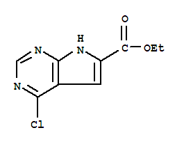 ethyl 4-chloro-7H-pyrrolo[2,3-d]pyrimidine-6-carboxylate