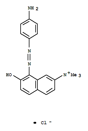 2-Naphthalenaminium,8-[2-(4-aminophenyl)diazenyl]-7-hydroxy-N,N,N-trimethyl-, chloride (1:1)
