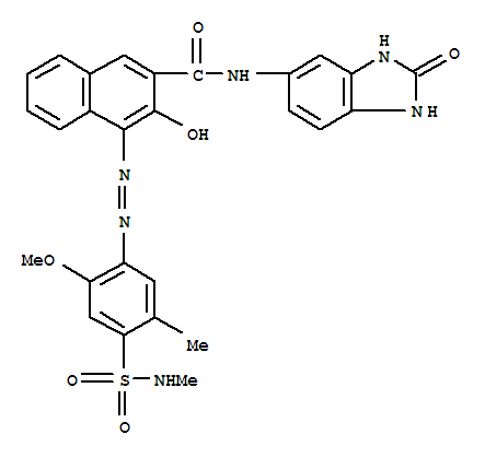 2-Naphthalenecarboxamide,N-(2,3-dihydro-2-oxo-1H-benzimidazol-5-yl)-3-hydroxy-4-[2-[2-methoxy-5-methyl-4-[(methylamino)sulfonyl]phenyl]diazenyl]-
