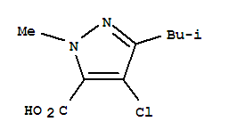 1H-Pyrazole-5-carboxylicacid, 4-chloro-1-methyl-3-(2-methylpropyl)-