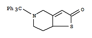 Thieno[3,2-c]pyridin-2(4H)-one,5,6,7,7a-tetrahydro-5-(triphenylmethyl)-