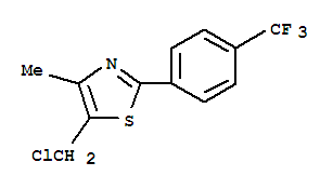 Thiazole,5-(chloromethyl)-4-methyl-2-[4-(trifluoromethyl)phenyl]-