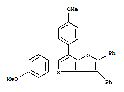 Thieno[3,2-b]furan,5,6-bis(4-methoxyphenyl)-2,3-diphenyl-