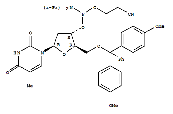 DMT-dT-CE Phosphoramidite; 5'-O-(4,4'-Dimethoxytrityl)-thymidine-3'-cyanoethyl Phosphoramidite