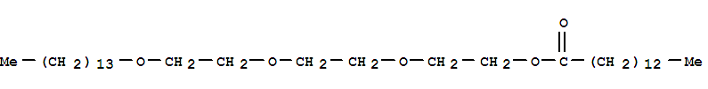 Tetradecanoic acid,2-[2-[2-(tetradecyloxy)ethoxy]ethoxy]ethyl ester