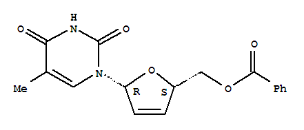 5'-苯甲酰基-2',3'-二脱氢-3'-脱氧胸腺嘧啶  122567-97-9  97%  250mg