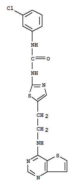 Urea,N-(3-chlorophenyl)-N'-[5-[2-(thieno[3,2-d]pyrimidin-4-ylamino)ethyl]-2-thiazolyl]-
