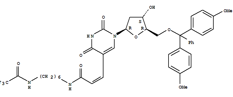 (5'-O-(DIMETHOXYTRITYL)-5-[N-(6-(TRIFLUOROACETAMIDO)HEXYL)-3-(E)-ACRYLAMIDO]-2'-DEOXYURIDINE)
