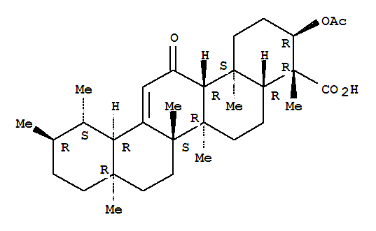 3-乙酰基-11-酮基乳香酸 67416-61-9 beta-boswellic acid,3-acetyl,11-ke
