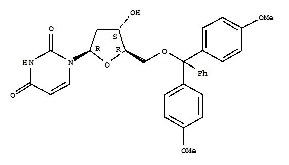 Uridine,5'-O-[bis(4-methoxyphenyl)phenylmethyl]-2'-deoxy-