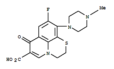 7H-Pyrido[1,2,3-de]-1,4-benzothiazine-6-carboxylicacid, 9-fluoro-2,3-dihydro-10-(4-methyl-1-piperazinyl)-7-oxo-