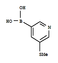 Boronic acid,[5-(methylthio)-3-pyridinyl]- (9CI)