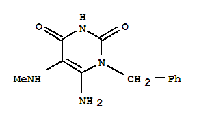 6-amino-1-benzyl-5-(methylamino)pyrimidine-2,4-dione