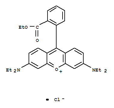 Xanthylium,3,6-bis(diethylamino)-9-[2-(ethoxycarbonyl)phenyl]-, chloride (1:1)