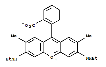 Xanthylium,9-(2-carboxyphenyl)-3,6-bis(ethylamino)-2,7-dimethyl-, inner salt